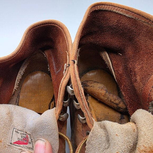 Red Wing USA Blacksmith Mens Size 6 D Brown Lace Up Boots Work Wear Casual - Picture 11 of 14